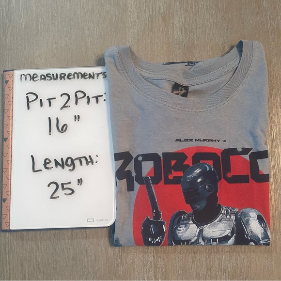 Alex Murphy’s Robocop movie action figure fitted women’s graphic t shirt Size L - Picture 12 of 12